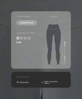 Comfortlux Leggings mit hoher Taille und Knöchellänge