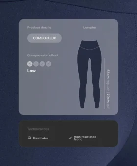 Comfortlux Leggings mit hoher Taille und Knöchellänge