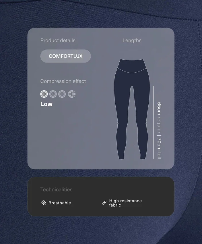 Comfortlux Leggings mit hoher Taille und Knöchellänge Comfortlux Leggings mit hoher Taille und Knöchellänge