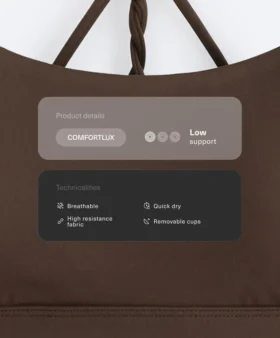 Comfortlux Sport-BH mit leichter Stützkraft und gekreuzten Trägern