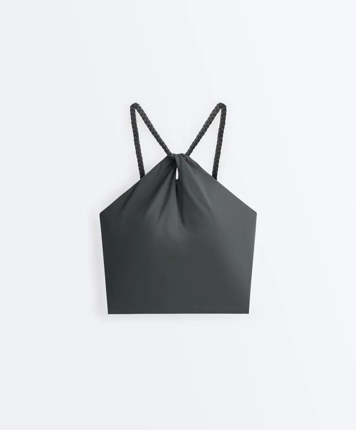 Comfortlux Top mit geflochtenem Neckholder Comfortlux Top mit geflochtenem Neckholder