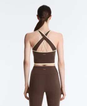 Comfortlux Top mit kontrastierendem, gekreuztem Rücken
