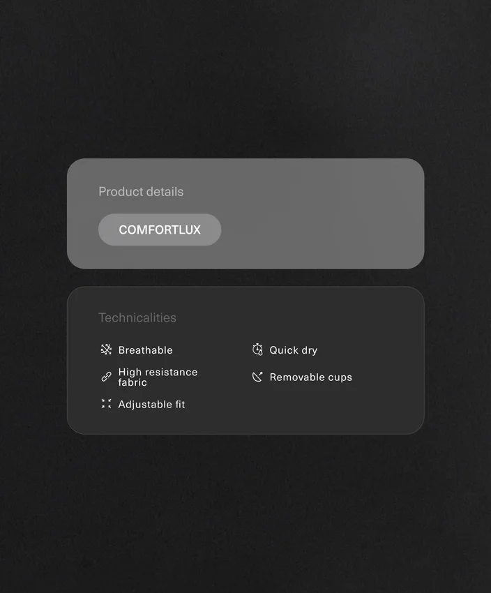 Comfortlux Tops mit verstellbaren Trägern Comfortlux Tops mit verstellbaren Trägern