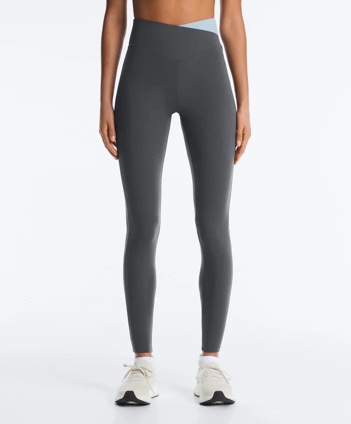 Comfortlux V-Waist Kontrast-Leggings in Knöchellänge Comfortlux V-Waist Kontrast-Leggings in Knöchellänge