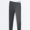 Comfortlux V-Waist Kontrast-Leggings in Knöchellänge Comfortlux V-Waist Kontrast-Leggings in Knöchellänge