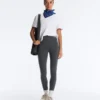 Comfortlux V-Waist Kontrast-Leggings in Knöchellänge Comfortlux V-Waist Kontrast-Leggings in Knöchellänge
