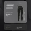Compressive Leggings in Knöchellänge mit hoher Taille und Tasche Compressive Leggings in Knöchellänge mit hoher Taille und Tasche