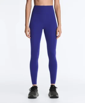 Compressive Leggings mit hoher Taille, reflektierenden Details und knöchellanger Passform Compressive Leggings mit hoher Taille, reflektierenden Details und knöchellanger Passform