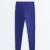 Compressive Leggings mit hoher Taille, reflektierenden Details und knöchellanger Passform Compressive Leggings mit hoher Taille, reflektierenden Details und knöchellanger Passform