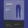 Compressive Leggings mit hoher Taille, reflektierenden Details und knöchellanger Passform Compressive Leggings mit hoher Taille, reflektierenden Details und knöchellanger Passform