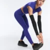 Compressive Leggings mit hoher Taille, reflektierenden Details und knöchellanger Passform Compressive Leggings mit hoher Taille, reflektierenden Details und knöchellanger Passform