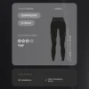 Compressive Leggings mit hoher Taille und Knöchellänge