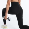 Compressive Leggings mit hoher Taille und Knöchellänge