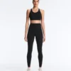 Compressive Leggings mit hoher Taille und Knöchellänge