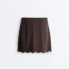 Compressive-Shorts mit hoher Taille und Wellenmuster Compressive-Shorts mit hoher Taille und Wellenmuster