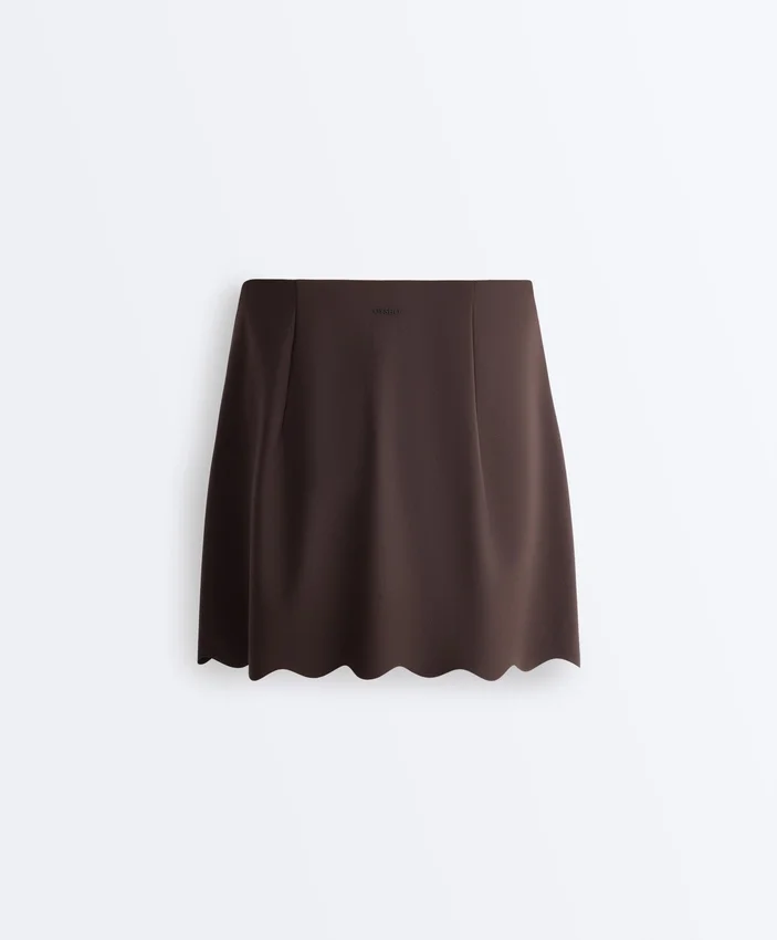 Compressive-Shorts mit hoher Taille und Wellenmuster Compressive-Shorts mit hoher Taille und Wellenmuster