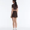 Compressive-Shorts mit hoher Taille und Wellenmuster Compressive-Shorts mit hoher Taille und Wellenmuster