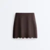 Compressive-Shorts mit hoher Taille und Wellenmuster Compressive-Shorts mit hoher Taille und Wellenmuster