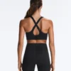 Compressive-Sport-BH mit gekreuztem Rücken und festem Halt Compressive-Sport-BH mit gekreuztem Rücken und festem Halt