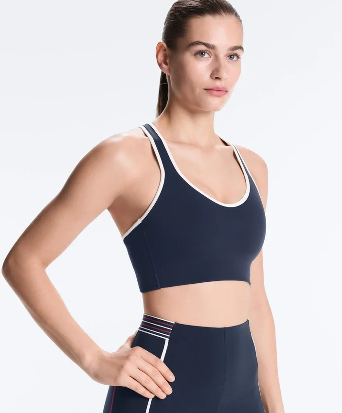 Compressive Sport-BH mit mittlerer Stützkraft und Gummikörbchen Compressive Sport-BH mit mittlerer Stützkraft und Gummikörbchen