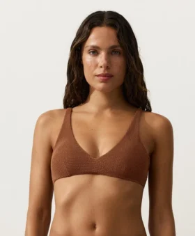 Crinkle-Halter-Bikini