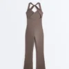 Crossover Comfortlux langer, ausgestellter Jumpsuit