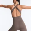 Crossover Comfortlux langer, ausgestellter Jumpsuit