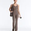 Crossover Comfortlux langer, ausgestellter Jumpsuit