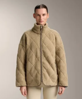 Diamantgesteppte Jacke aus Lammfell