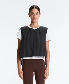 Dünne, wattierte Nylon-Weste
