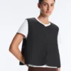 Dünne, wattierte Nylon-Weste Dünne, wattierte Nylon-Weste