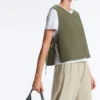 Dünne, wattierte Nylon-Weste Dünne, wattierte Nylon-Weste