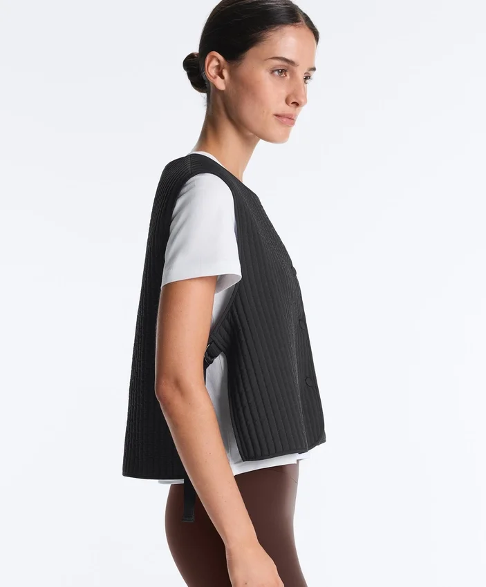 Dünne, wattierte Nylon-Weste Dünne, wattierte Nylon-Weste