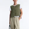 Dünne, wattierte Nylon-Weste Dünne, wattierte Nylon-Weste