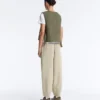 Dünne, wattierte Nylon-Weste Dünne, wattierte Nylon-Weste