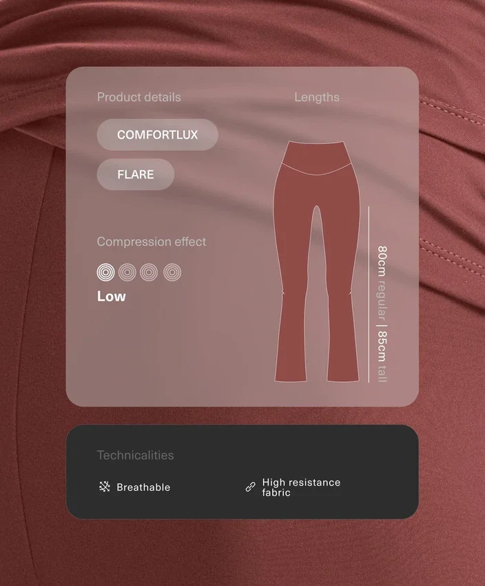 Drapierte, hoch taillierte Comfortlux-Hose mit ausgestelltem Bein Drapierte, hoch taillierte Comfortlux-Hose mit ausgestelltem Bein