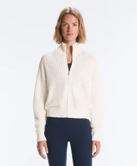 Durchbrochene Strickjacke