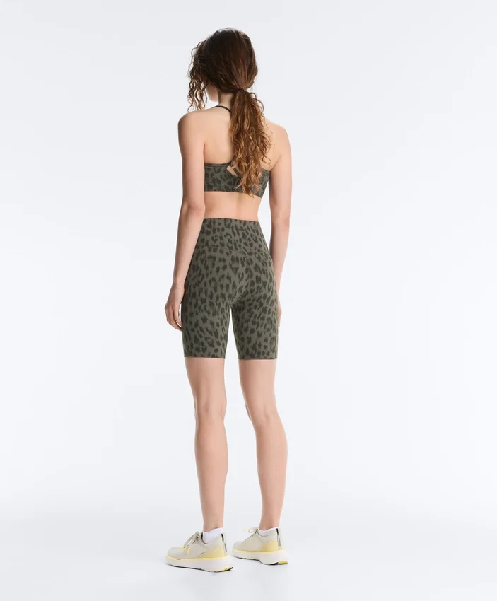 Evermove High-Rise 20 cm Radler-Leggings mit Leopardenmuster Evermove High-Rise 20 cm Radler-Leggings mit Leopardenmuster