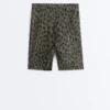 Evermove High-Rise 20 cm Radler-Leggings mit Leopardenmuster Evermove High-Rise 20 cm Radler-Leggings mit Leopardenmuster