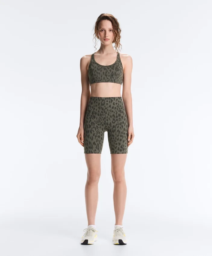 Evermove High-Rise 20 cm Radler-Leggings mit Leopardenmuster Evermove High-Rise 20 cm Radler-Leggings mit Leopardenmuster