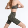 Evermove High-Rise 20 cm Radler-Leggings mit Leopardenmuster Evermove High-Rise 20 cm Radler-Leggings mit Leopardenmuster