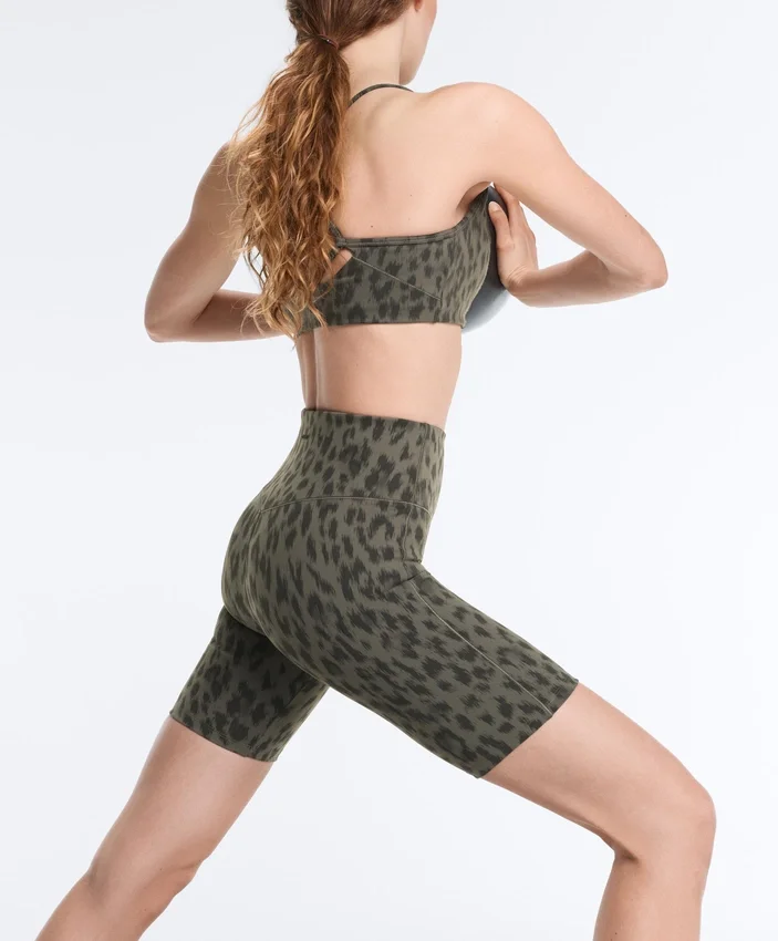 Evermove High-Rise 20 cm Radler-Leggings mit Leopardenmuster Evermove High-Rise 20 cm Radler-Leggings mit Leopardenmuster
