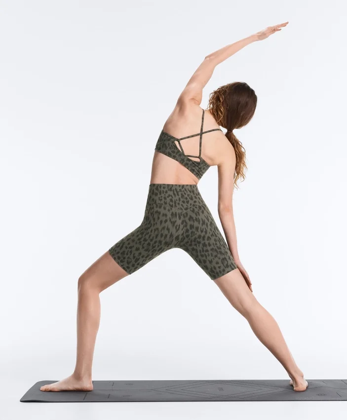 Evermove High-Rise 20 cm Radler-Leggings mit Leopardenmuster Evermove High-Rise 20 cm Radler-Leggings mit Leopardenmuster