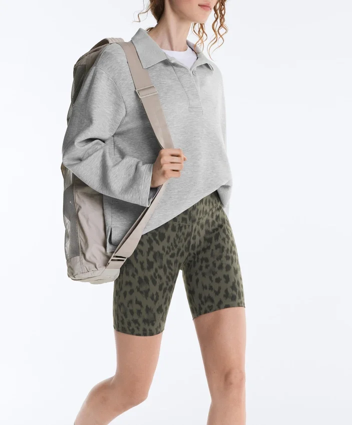 Evermove High-Rise 20 cm Radler-Leggings mit Leopardenmuster Evermove High-Rise 20 cm Radler-Leggings mit Leopardenmuster