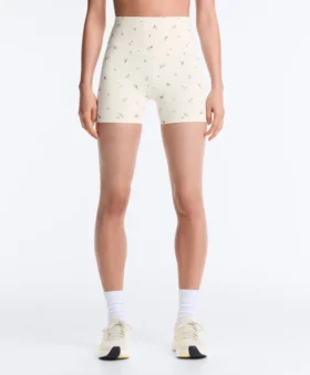 Evermove Hotpants mit hoher Taille (10 cm) und Blumenprint
