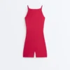 Evermove Kurzer Jumpsuit mit offenem Rücken aus Shorts Evermove Kurzer Jumpsuit mit offenem Rücken aus Shorts