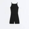 Evermove Kurzer Jumpsuit mit offenem Rücken aus Shorts Evermove Kurzer Jumpsuit mit offenem Rücken aus Shorts
