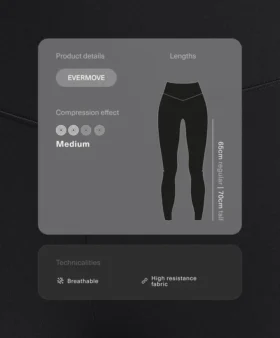 Evermove Leggings mit hoher Taille und Knöchellänge
