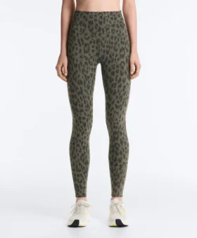 Evermove Leggings mit Leopardenmuster, hoher Taille und knöchellanger Passform
