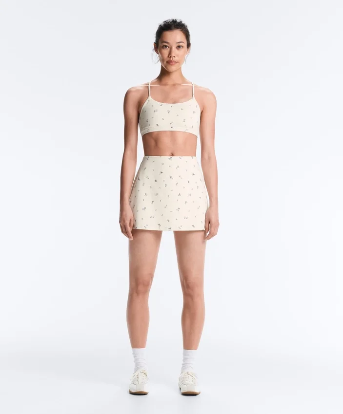 Evermove Short mit Blumenmuster und hoher Taille Evermove Short mit Blumenmuster und hoher Taille